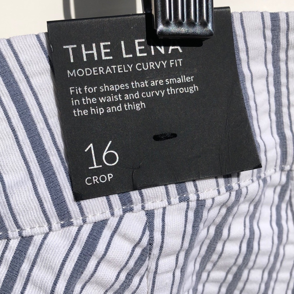 NWT Lane Bryant The Lena Striped Capris Size 16 - Picture 11 of 12